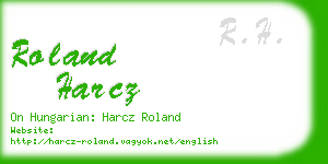 roland harcz business card